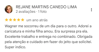 Avaliação real de cliente