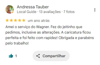 Avaliação real de cliente