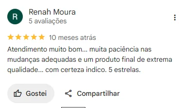 Avaliação real de cliente