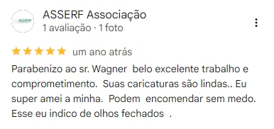 Avaliação real de cliente