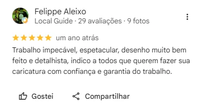Avaliação real de cliente